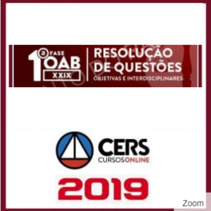 OAB XXIX 1º FASE (QUESTÕES) CERS 2019.1