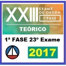 CURSO TEÓRICO ONLINE PREPARATÓRIO PARA OAB PRIMEIRA FASE – XXIII EXAME DE ORDEM UNIFICADO – CERS 2017